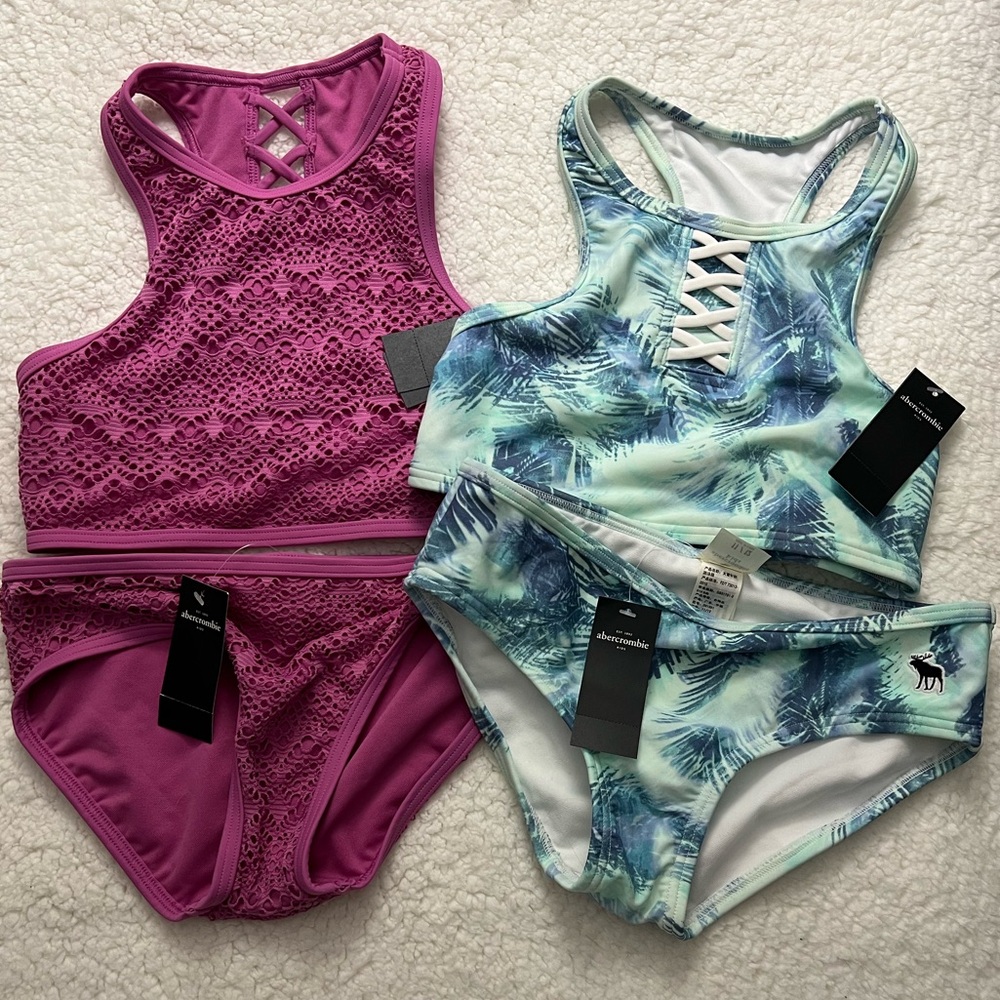 11/12 abercrombie kids swimsuits, 11/12 abercrombie girls bathing suit!